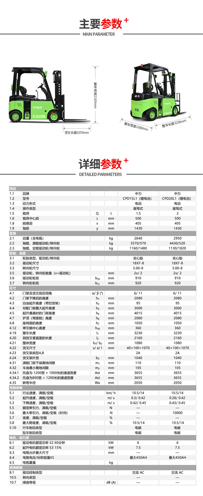 電動叉車 電動叉車